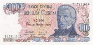 Argentinien p315a-1B 100 Pesos 1983